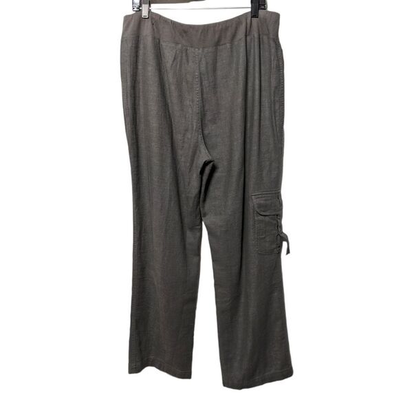 SOFT SURROUNDINGS Weekend Linen Blend Cargo Pants XL - Picture 6 of 8